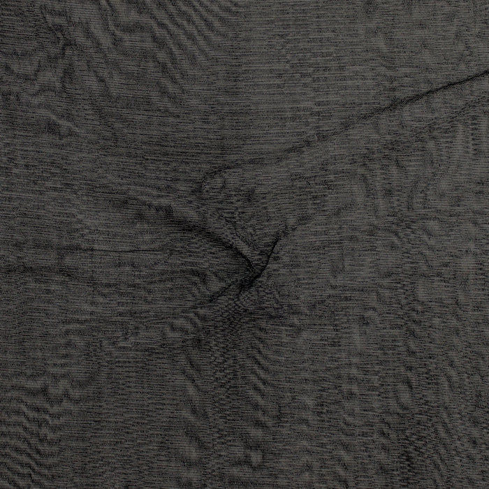 100% Silk Tulle Tricot Knit - Black