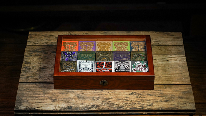 PlayingCardDecks.com-15 Deck Luxury Wooden Storage Box