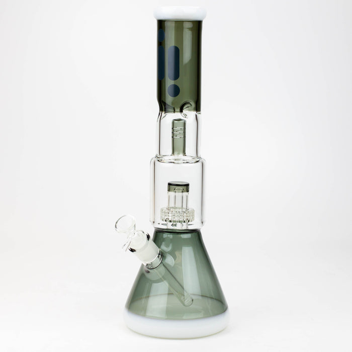 15" Infyniti showerhead percolator with splash guard glass bong