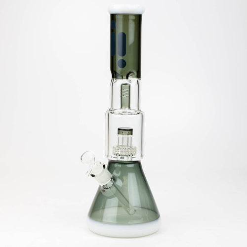 15" Infyniti showerhead percolator with splash guard glass bong