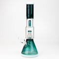 15" Infyniti showerhead percolator with splash guard glass bong