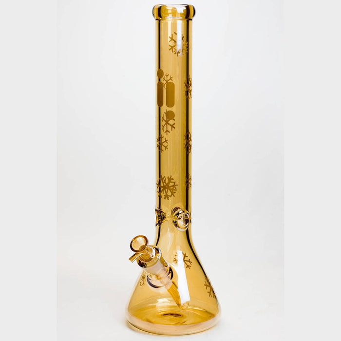 Infyniti Snowflake Metallic Glass Water Bong Brown