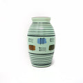 1960s Geometric Striped MCM Ceramic Vase by Babbacombe Pottery
