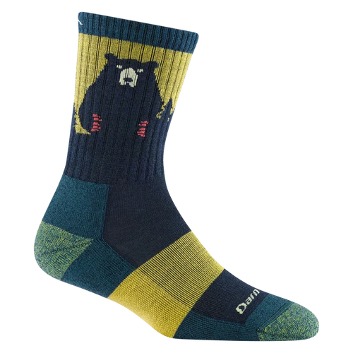 Darn Tough 1970 Women's Bear Town Micro Crew Lightweight with Cushion - Dark Teal