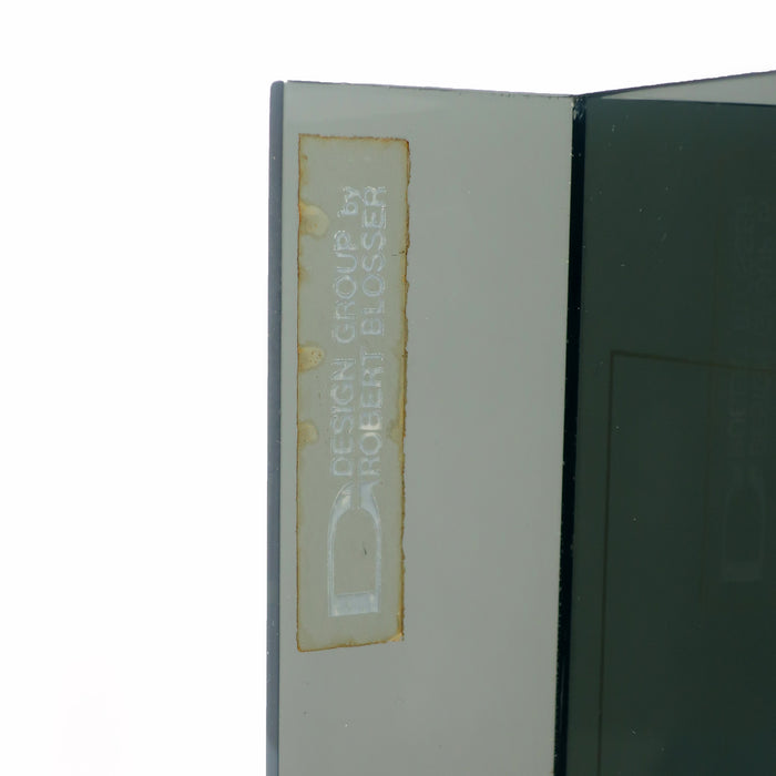 1970s Smoked Lucite Clock by Robert Blosser for Design Group