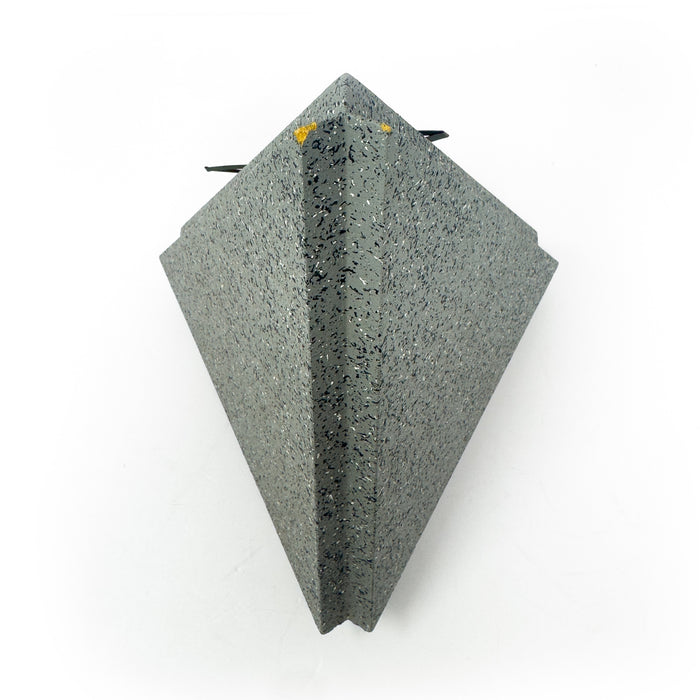 1980s Postmodern Triangular Mantel Clock with Splatter Finish