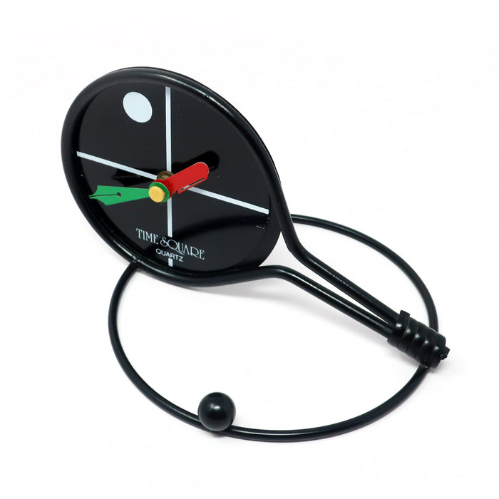1980s Tennis Racket Table Clock by Time Square