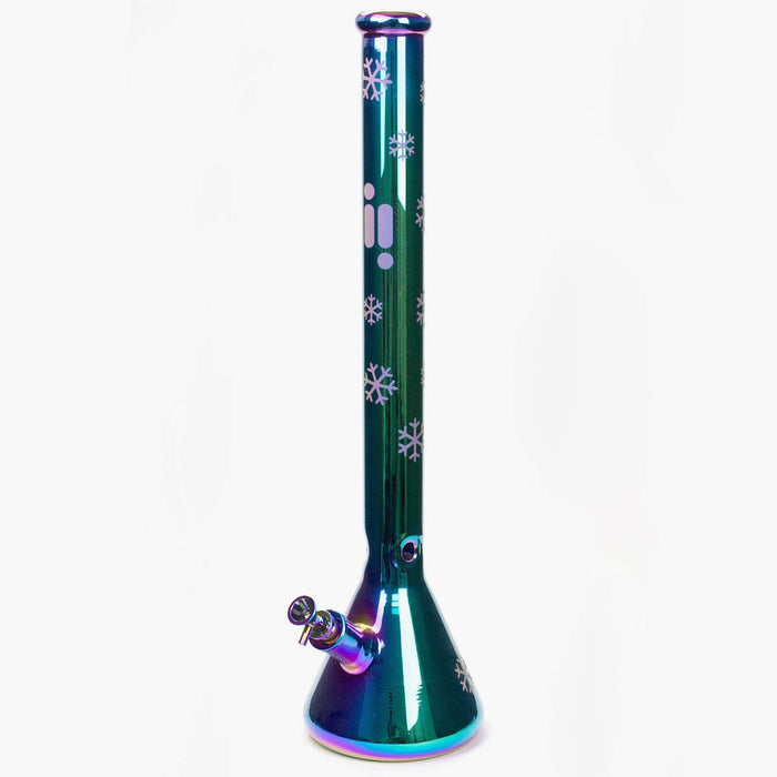 Infyniti Snowflake metallic glass bong green sunshine