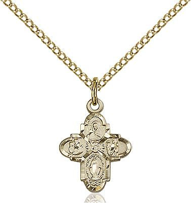 4-way Cross 31432, Gold Filled