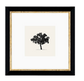 8" X 8" Black and Gold Antique Framed Art