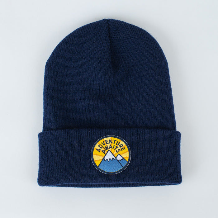 Adventure Awaits Navy - Youth & Adult Beanie