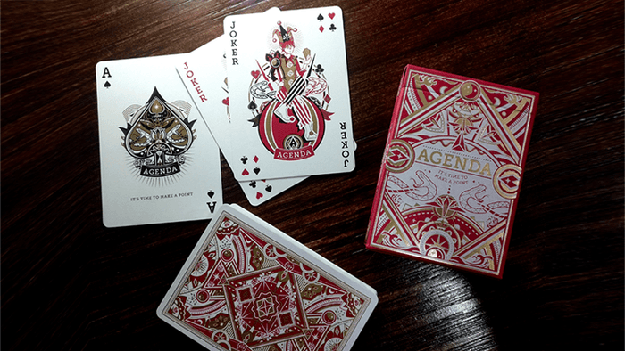 PlayingCardDecks.com-Agenda Premium Red Playing Cards