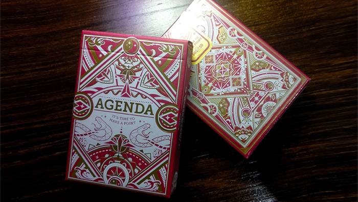 PlayingCardDecks.com-Agenda Premium Red Playing Cards