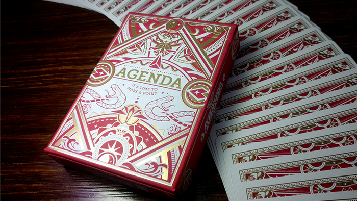 PlayingCardDecks.com-Agenda Premium Red Playing Cards