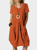 Airy Long Dress with Pockets