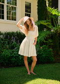 Amelia Dress Mini - White Pin Tuck