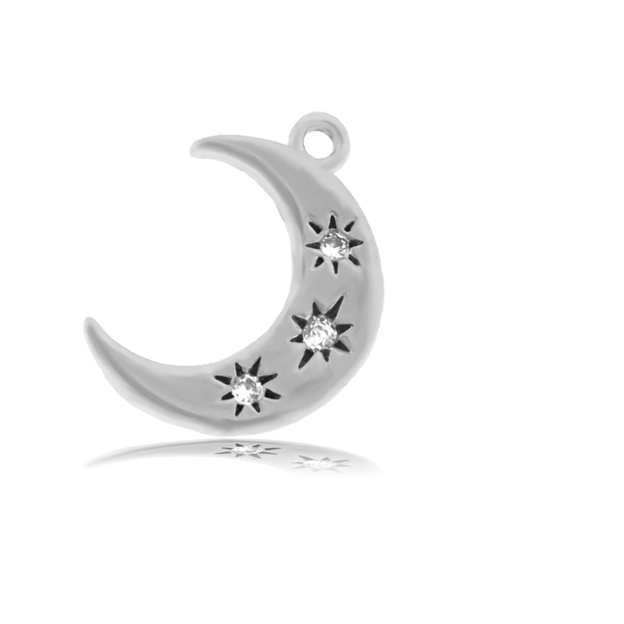 Amethyst Citrine Gemstone Bracelet with Friendship Stars Sterling Silver Charm