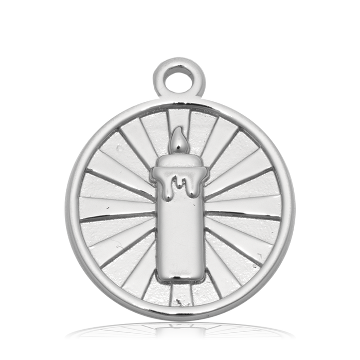 Amethyst Gemstone Bracelet with Be the Light Sterling Silver Charm