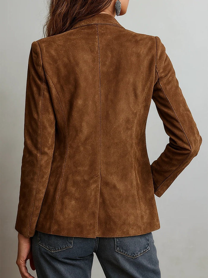 Antonia | Women's Faux Suede Tailored Blazer