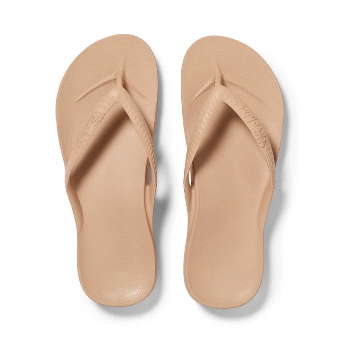 Arch Support Flip Flops - Classic - Tan