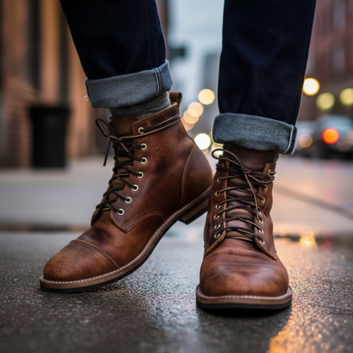 Aurelia | Men's Lace-Up Leather Boot