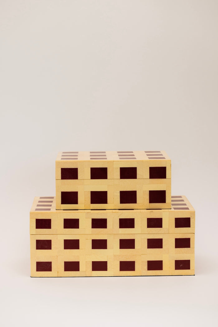 Axel Grid Patterned Box - 2 Sizes