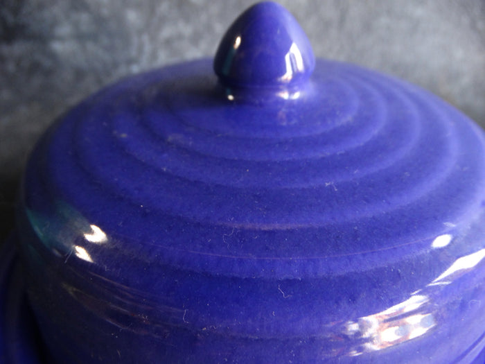 Bauer ringware Round Butter Dish in Cobalt B3064