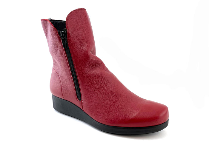 Bella - Burnished Red Pebble Leather