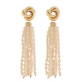 Bella Fringe Bead & Knot Earrings
