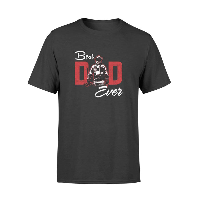 Apparel S / Black Best Freakin' Dad Ever - Firefighter Shirt - DSAPP