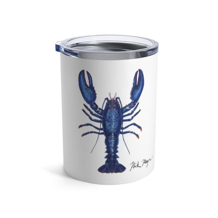 Blue Lobster 3, 10 oz Steel Tumbler Printify