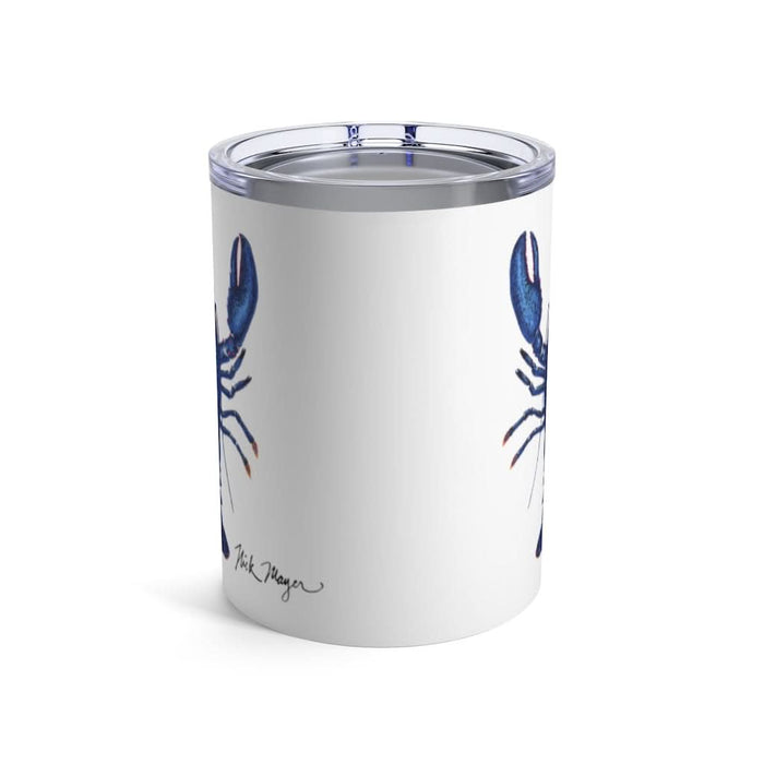 Blue Lobster 3, 10 oz Steel Tumbler Printify