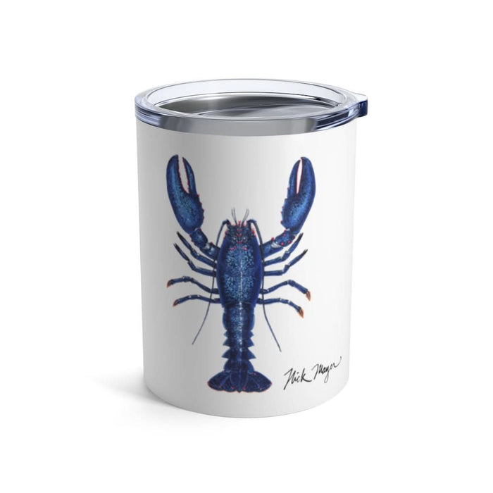 Blue Lobster 3, 10 oz Steel Tumbler Printify