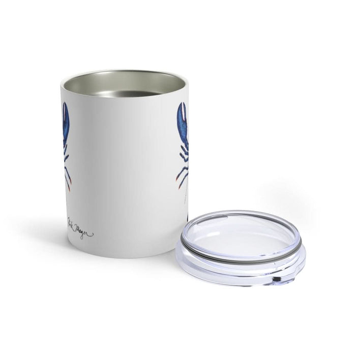 Blue Lobster 3, 10 oz Steel Tumbler Printify