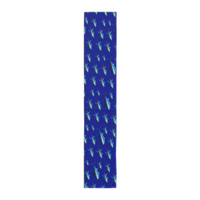 Blue Tuna Cotton Table Runner Printify