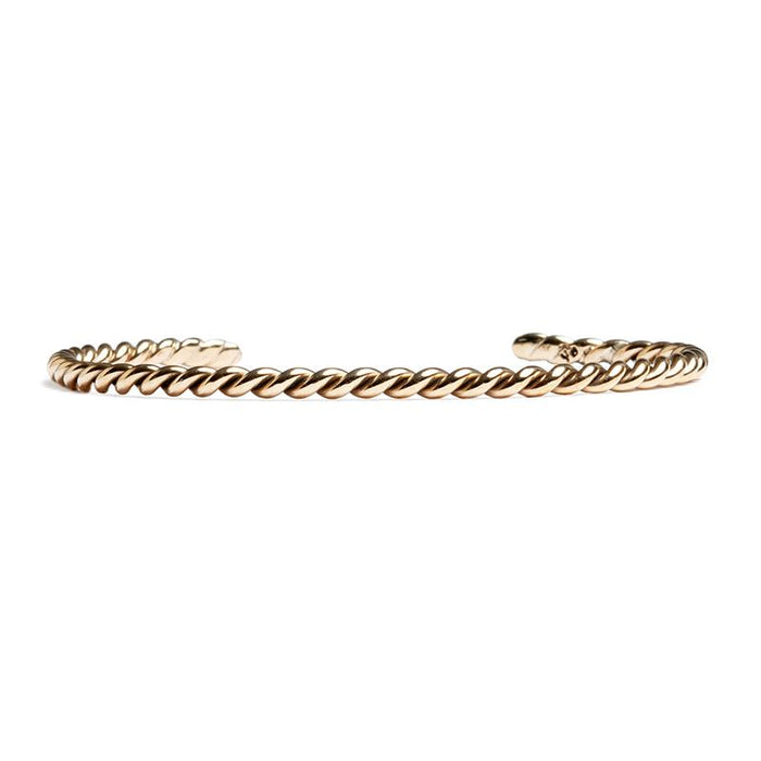 Brass Twirl Bangle