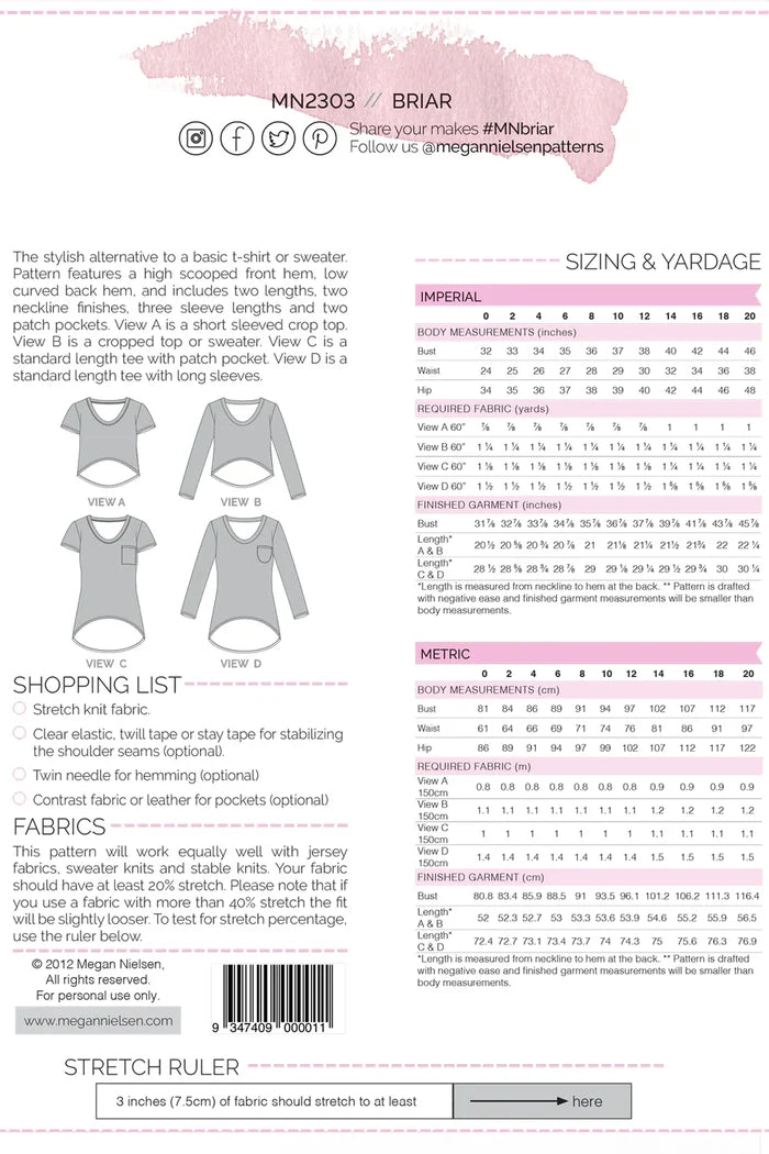 Briar Sweater & T-Shirt Pattern