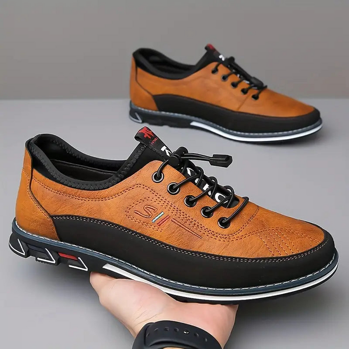 Bryan | men's Tan & Black Leather Boot