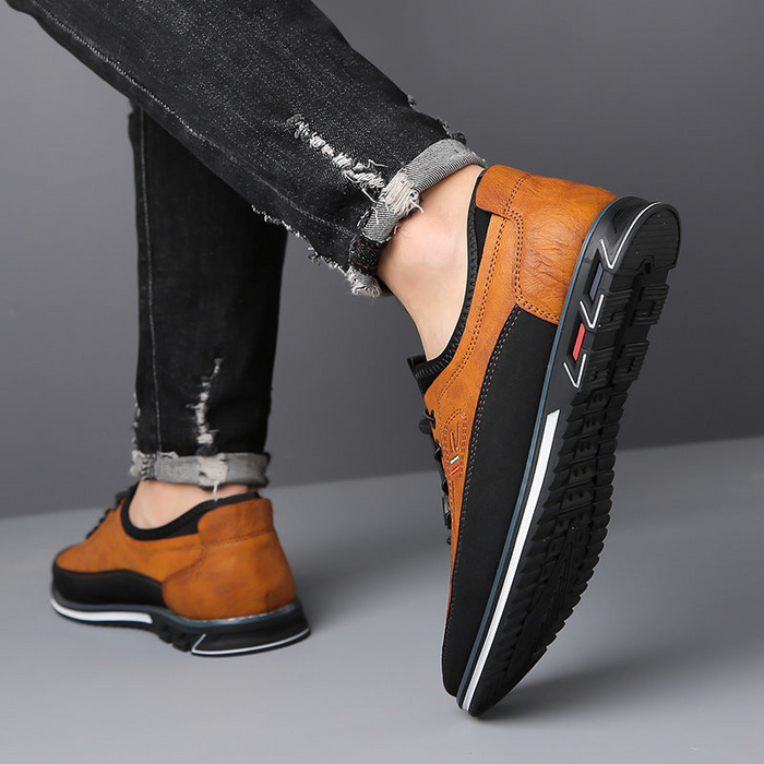 Bryan | men's Tan & Black Leather Boot