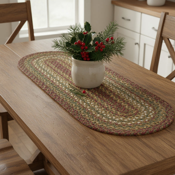 Cabin Patch Braided Table Runners-Lange General Store