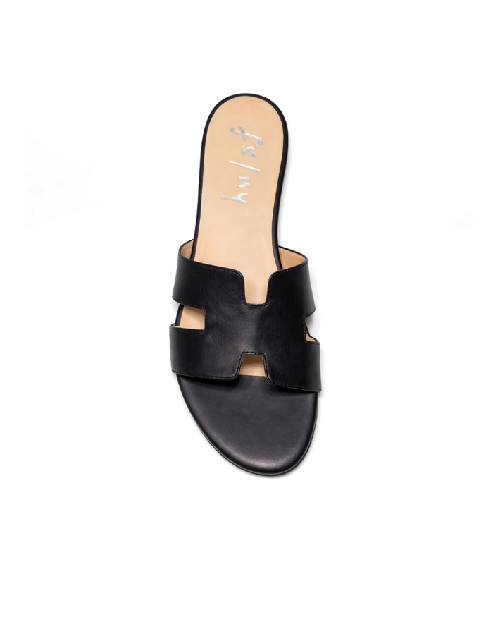 Capri Black Leather