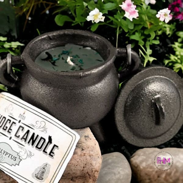 Cast Iron Enchanted Cauldron Smudge Candles 🧡