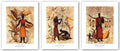 Catch of the Day-Plantains-Harvest Set (gold foil stamped) by Susan Gillette