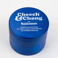 Cheech and Chong 4 Parts Metal Grinder blue up in somke