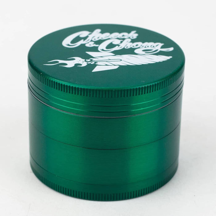 Cheech and Chong 4 Parts Metal Grinder up in somke green