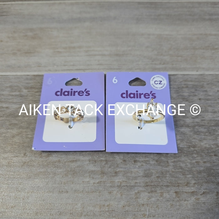 Claire's Rings (2) - Size 6