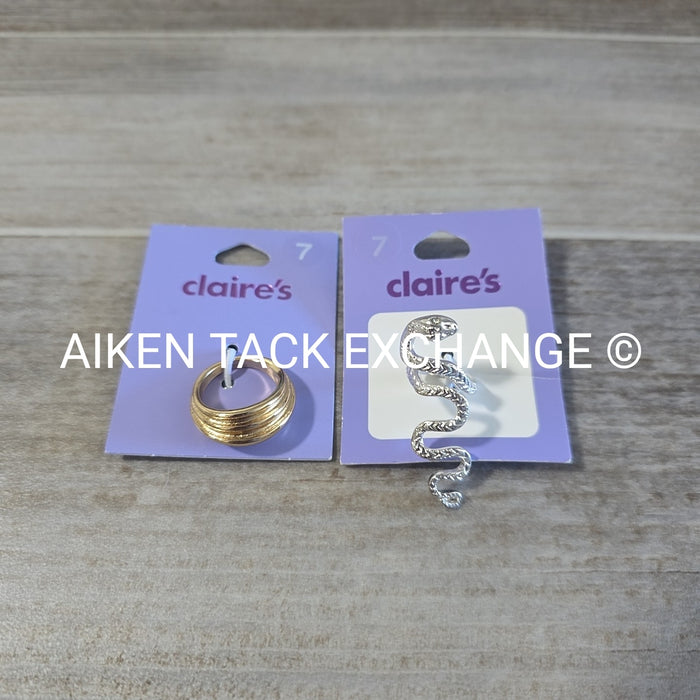 Claire's Rings (2) - Size 7