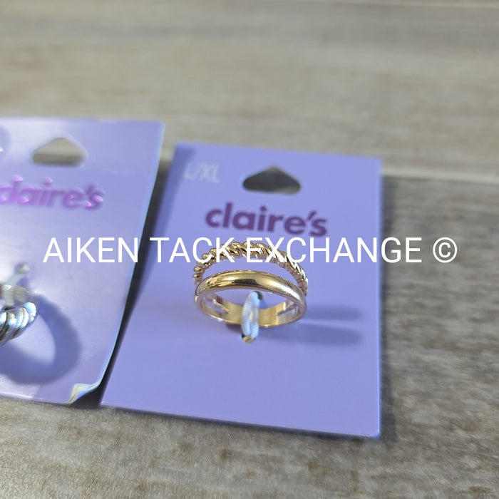 Claire's Rings (2) - Size L/XL