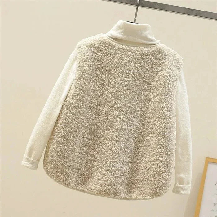 Clara | Women Button Front Vest Straight Fit Layering
