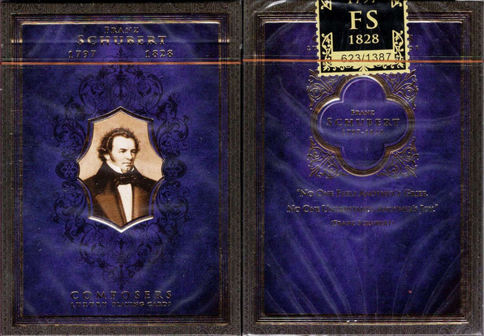 PlayingCardDecks.com-Composers Schubert Playing Cards NPCC